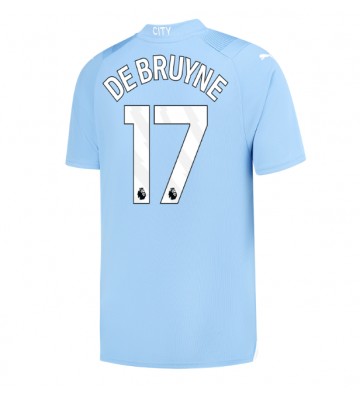 Lacne Muži Futbalové dres Manchester City Kevin De Bruyne #17 2023-24 Krátky Rukáv - Domáci